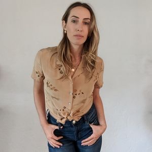 Silk 90s blouse